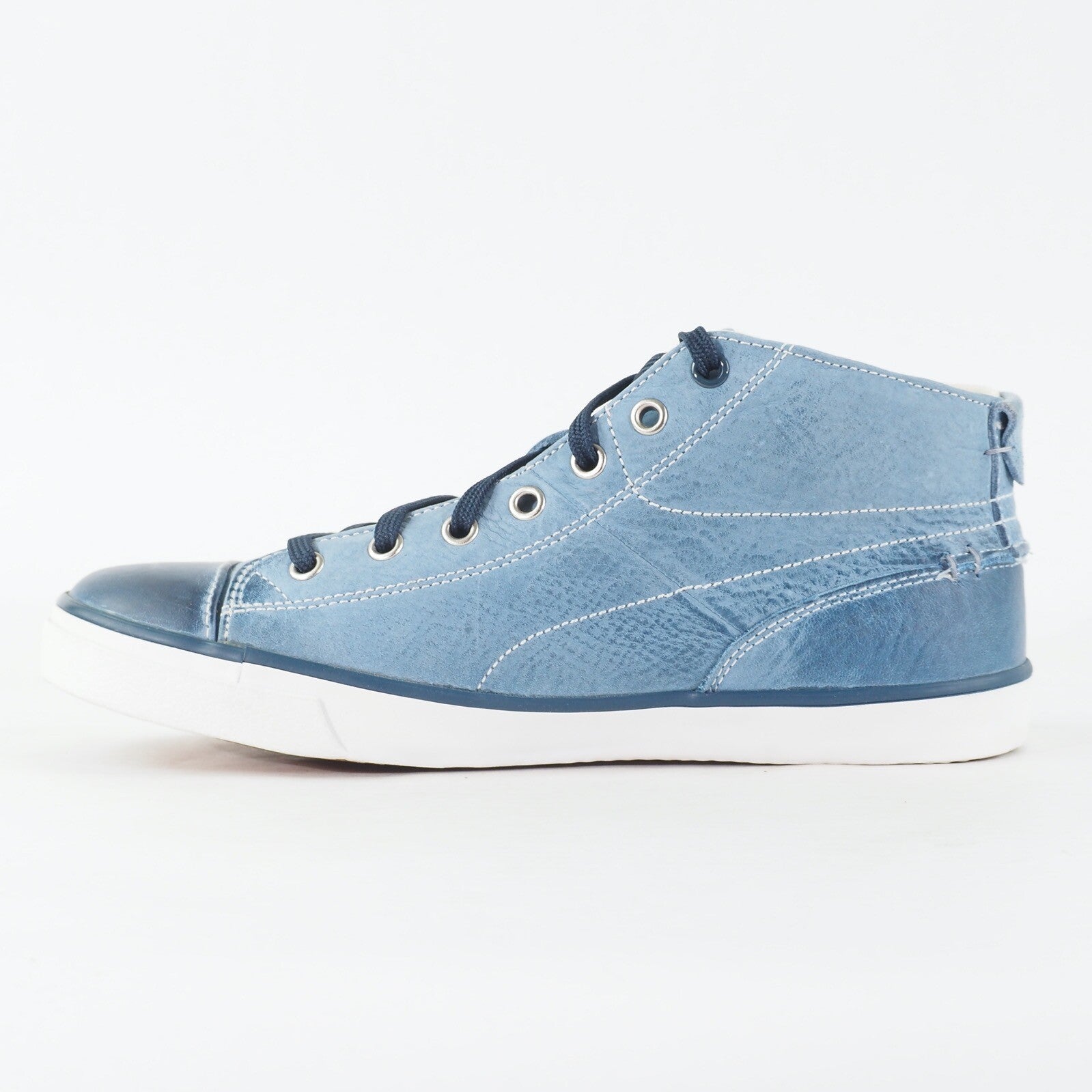 Mens Timberland EK Hookcamp 5265A Light Blue Leather Lace High Top Casual Shoes