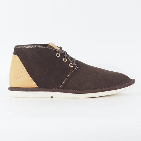 Mens Timberland City Shuffler Chukka A12K7 Dark Brown Leather Lace Casual Shoes