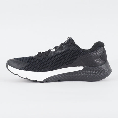 Womens Under Armour Charged Surge 3 Black Mesh Running Lace Up Sports Trainers