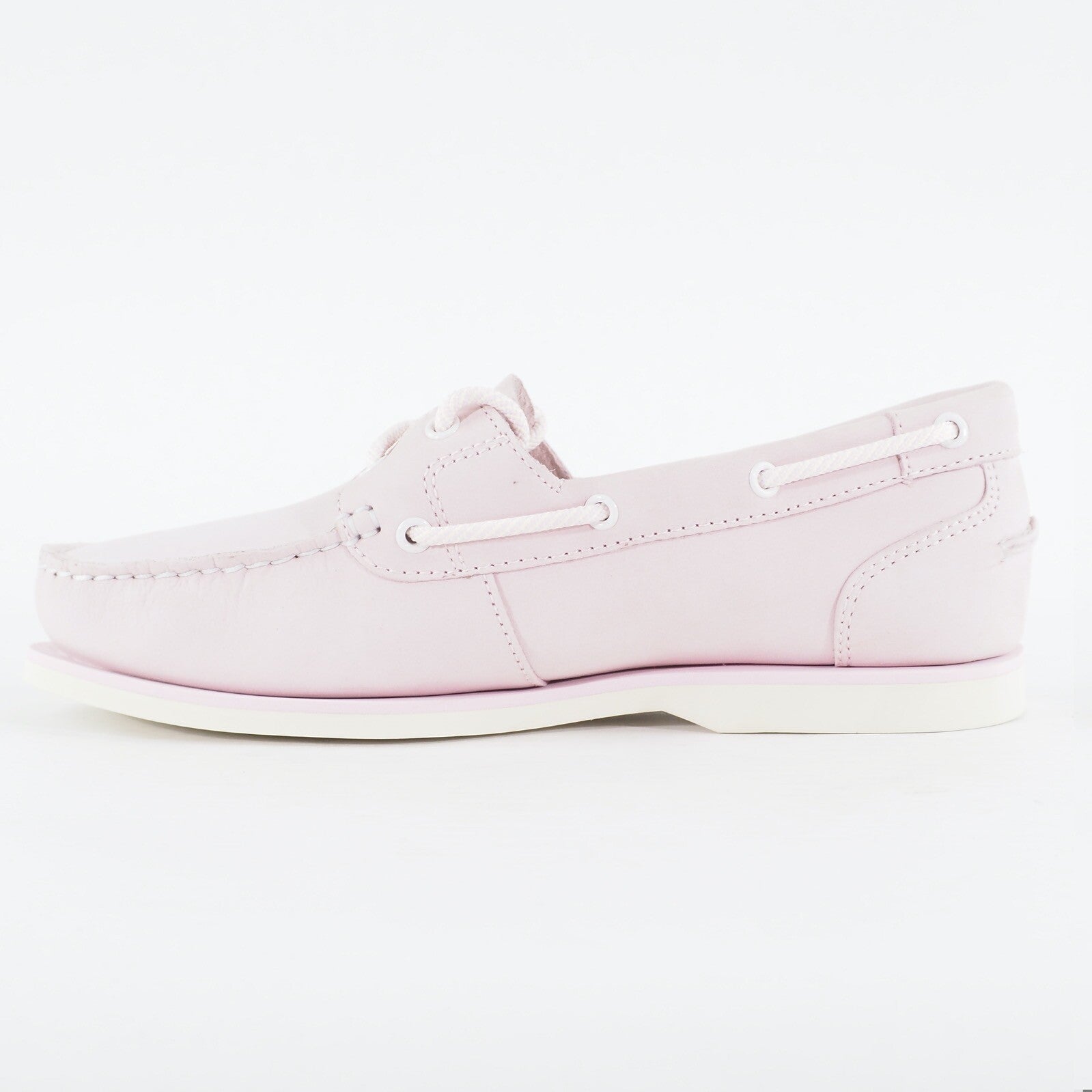 Womens Timberland Classic A27UT Light Pink Nubuck Leather Lace Casual Boat Shoes