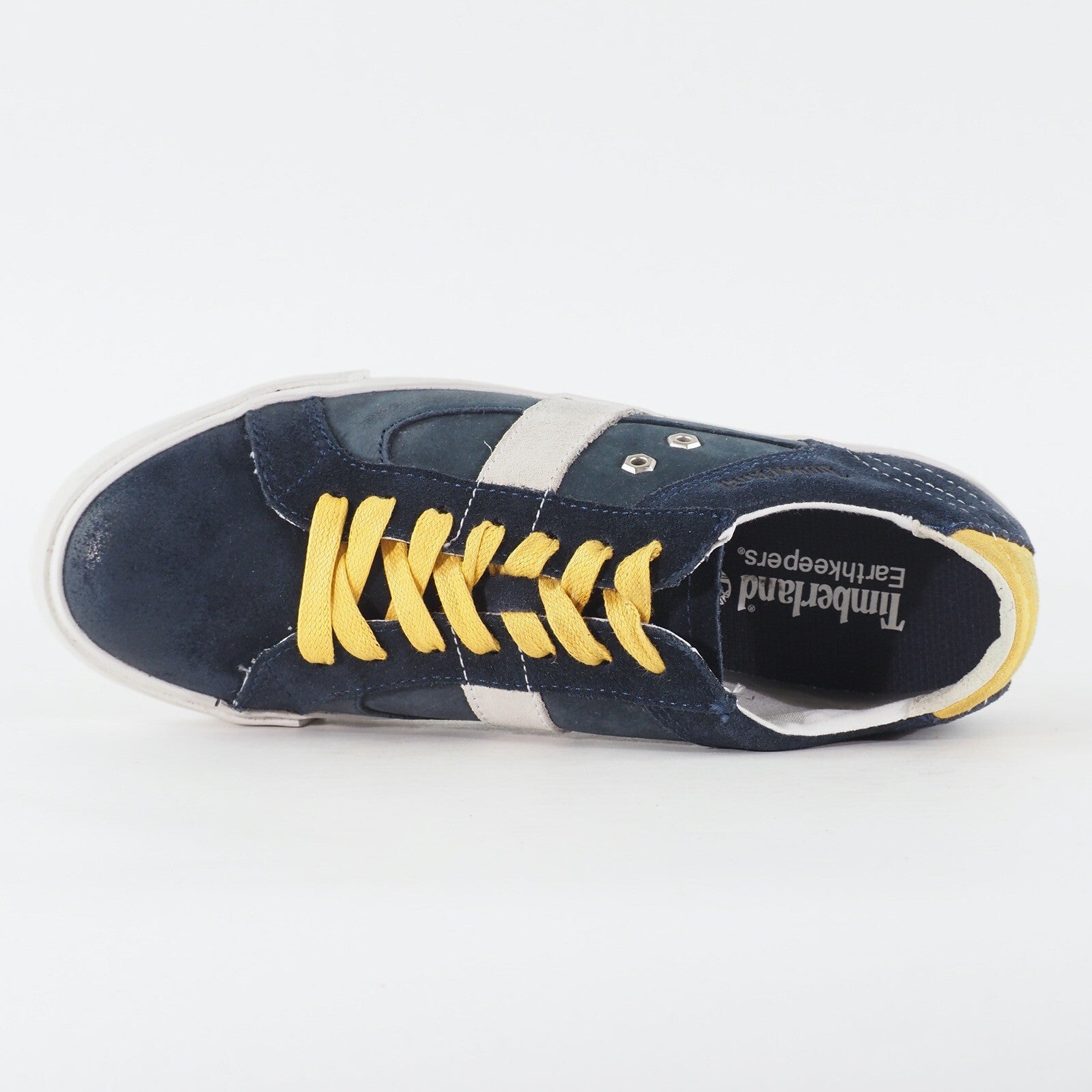 Mens Timberland EK Glastenbury Ox 9611A Navy Leather Lace Walking Casual Trainer