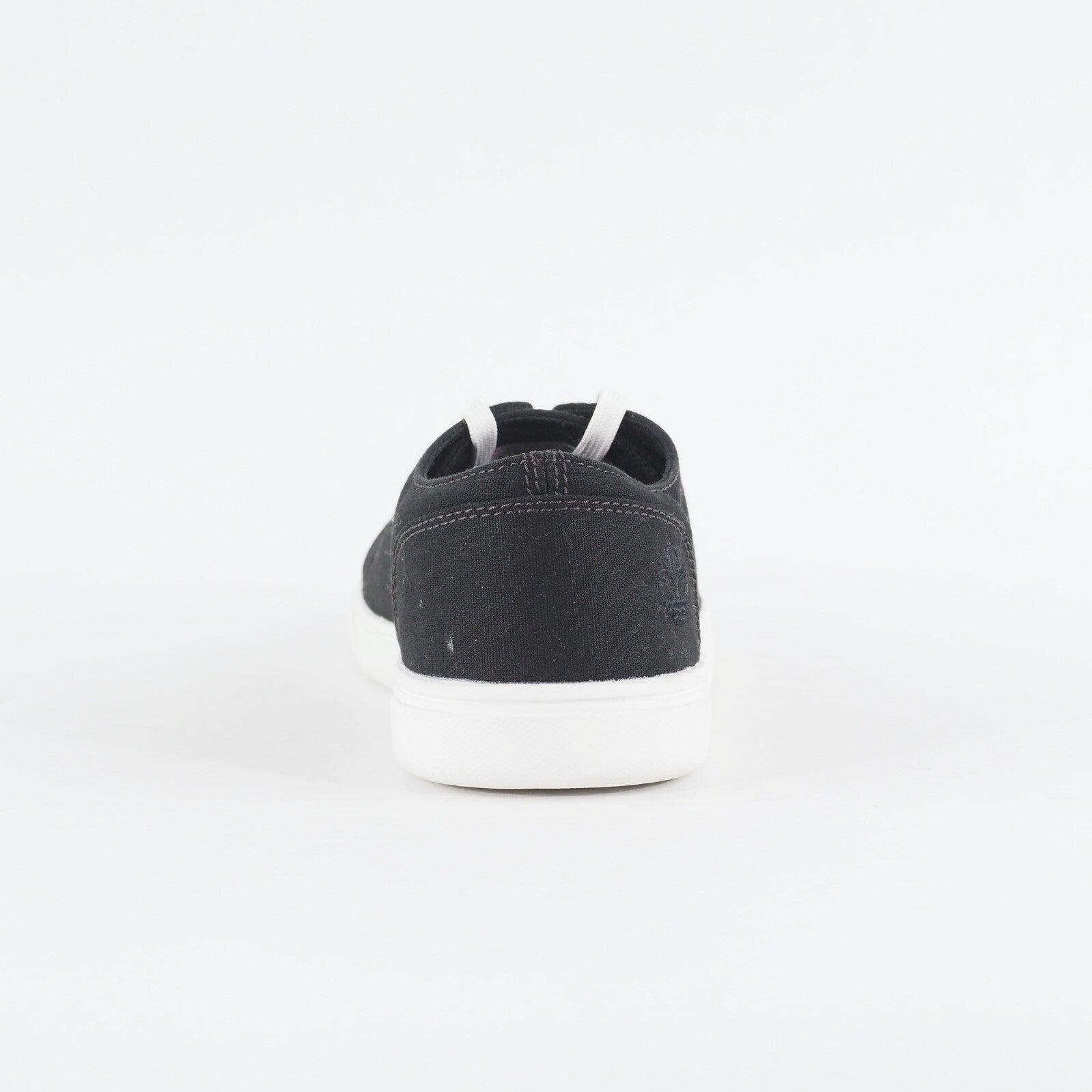 Mens Timberland Batham LTT A1QNW Black Canvas Lace Up Low Top Casual Shoes