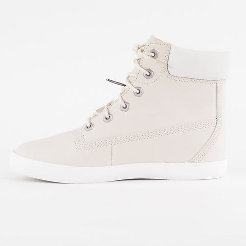 Womens Timberland Bratteboro 6 Inch A18AX Cream Leather Lace Up Walking Boots