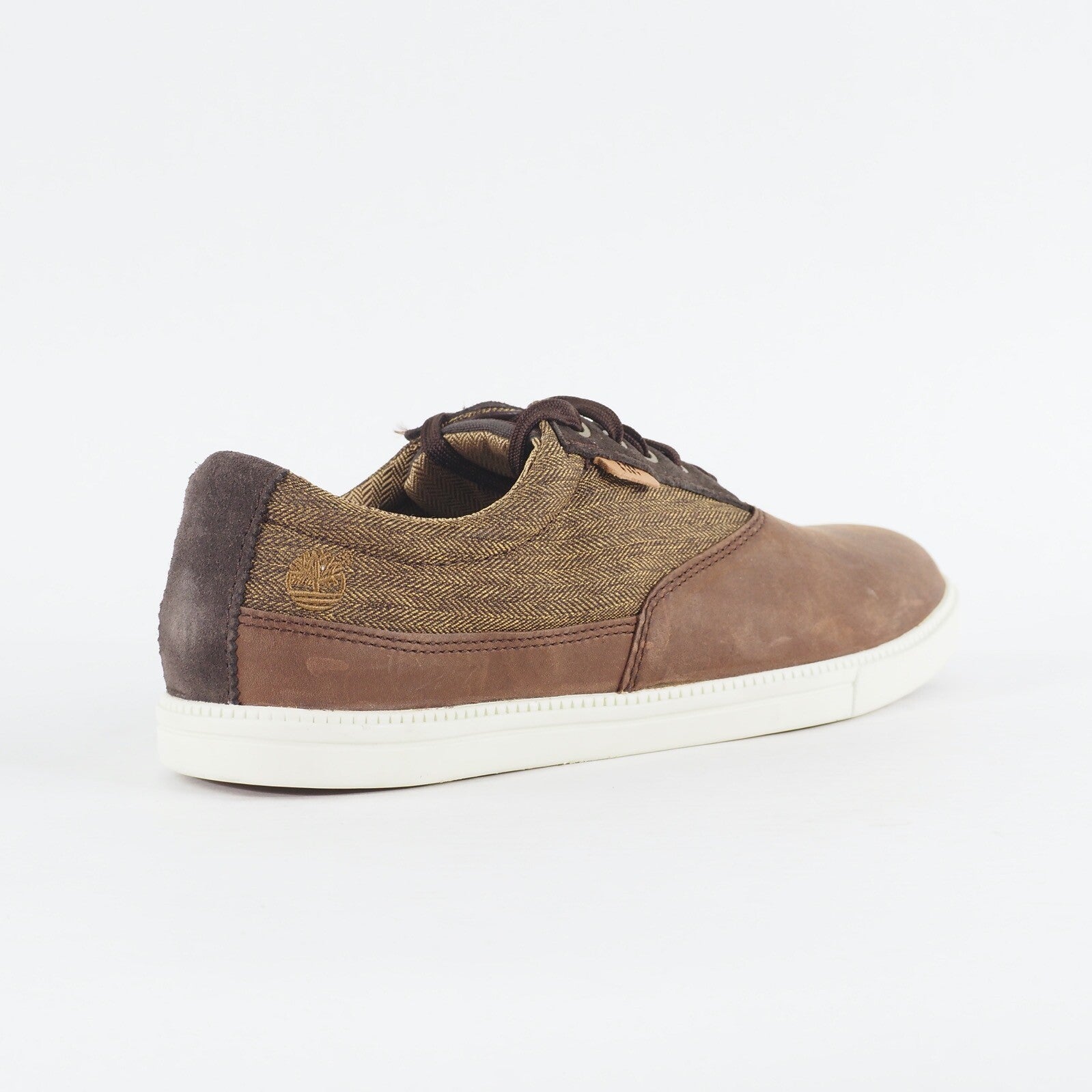 Mens Timberland EK Fulk Oxford 6807A Medium Brown Leather Lace Up Casual Shoes