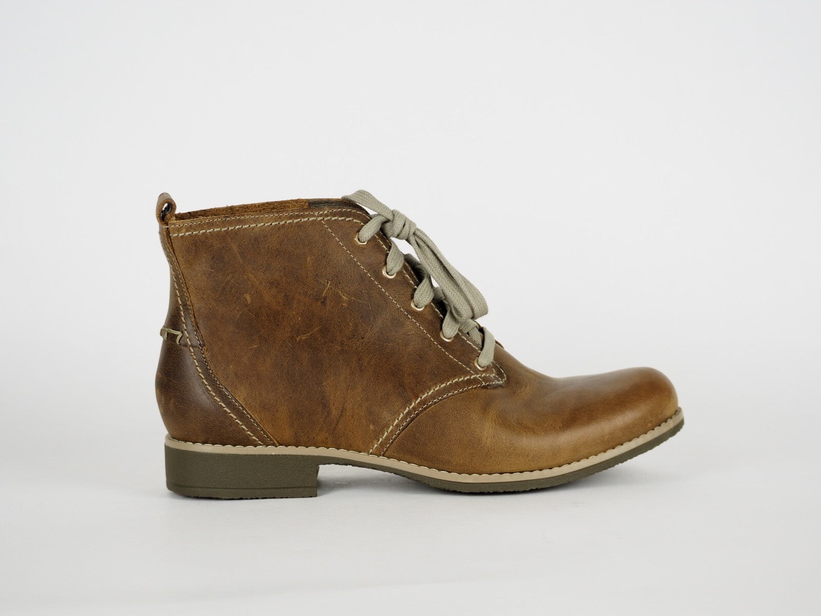 Womens Timberland Shoreham 25666 Brown Leather Lace Up Desert Boots