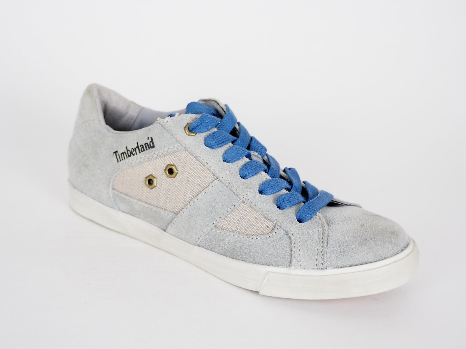 Womens Timberland EK Glastonbury 8234B Blue Suede Fabric Lace Up Trainers UK 5