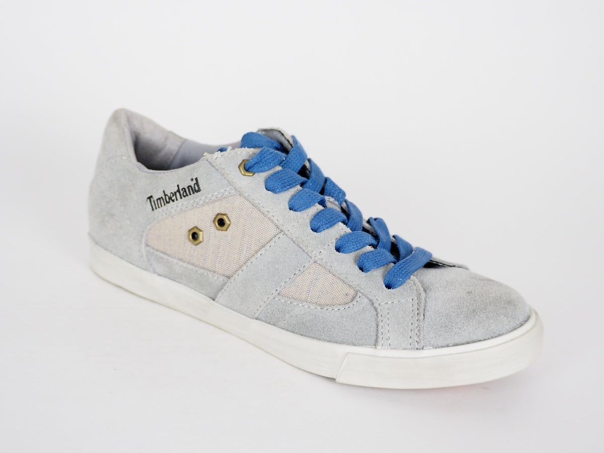 Womens Timberland EK Glastonbury 8234B Blue Suede Fabric Lace Up Trainers UK 5