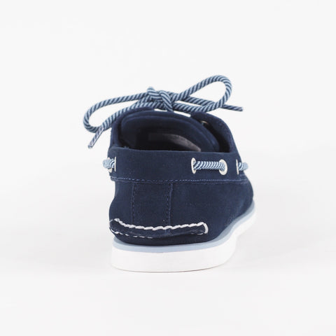 Mens Timberland Classic Boat 2 Eye A43VS Navy Casual Leather Lace Walking Shoes