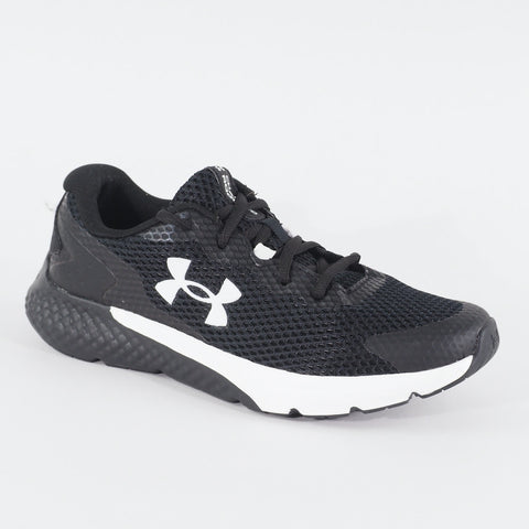 Womens Under Armour Charged Surge 3 Black Mesh Running Lace Up Sports Trainers
