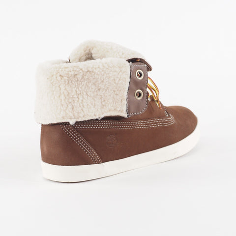 Womens Timberland Glastenbury 8646A Brown Lace Up Leather Walking Folding Boots