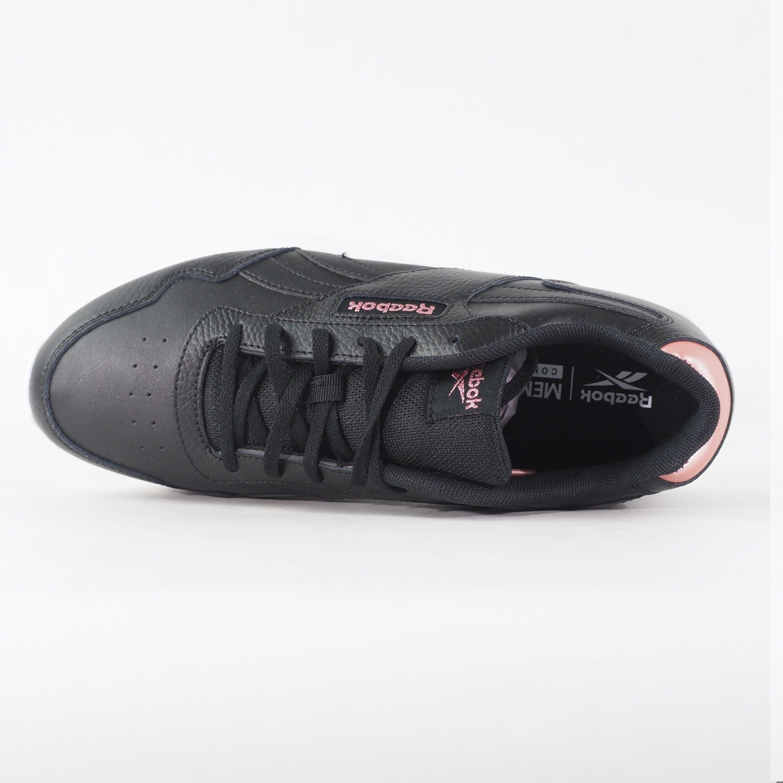 Womens Reebok Glide Ripple Double ID1961 Black Leather Lace Up Casual Trainers