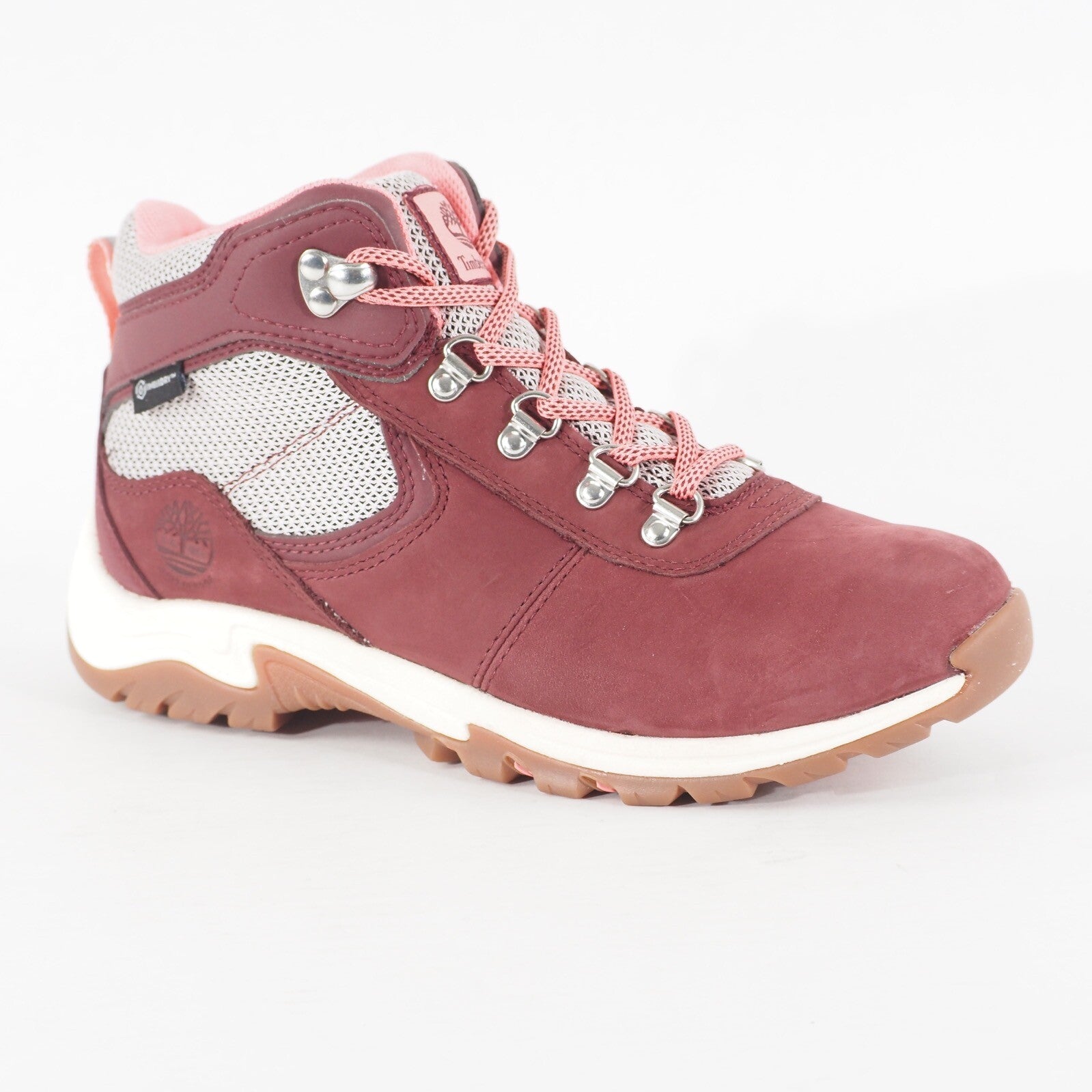 Womens Timberland MT Maddsen A2FC6 Burgundy Nubuck Waterproof Mid Hiker Boots