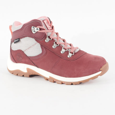Womens Timberland MT Maddsen A2FC6 Burgundy Nubuck Waterproof Mid Hiker Boots