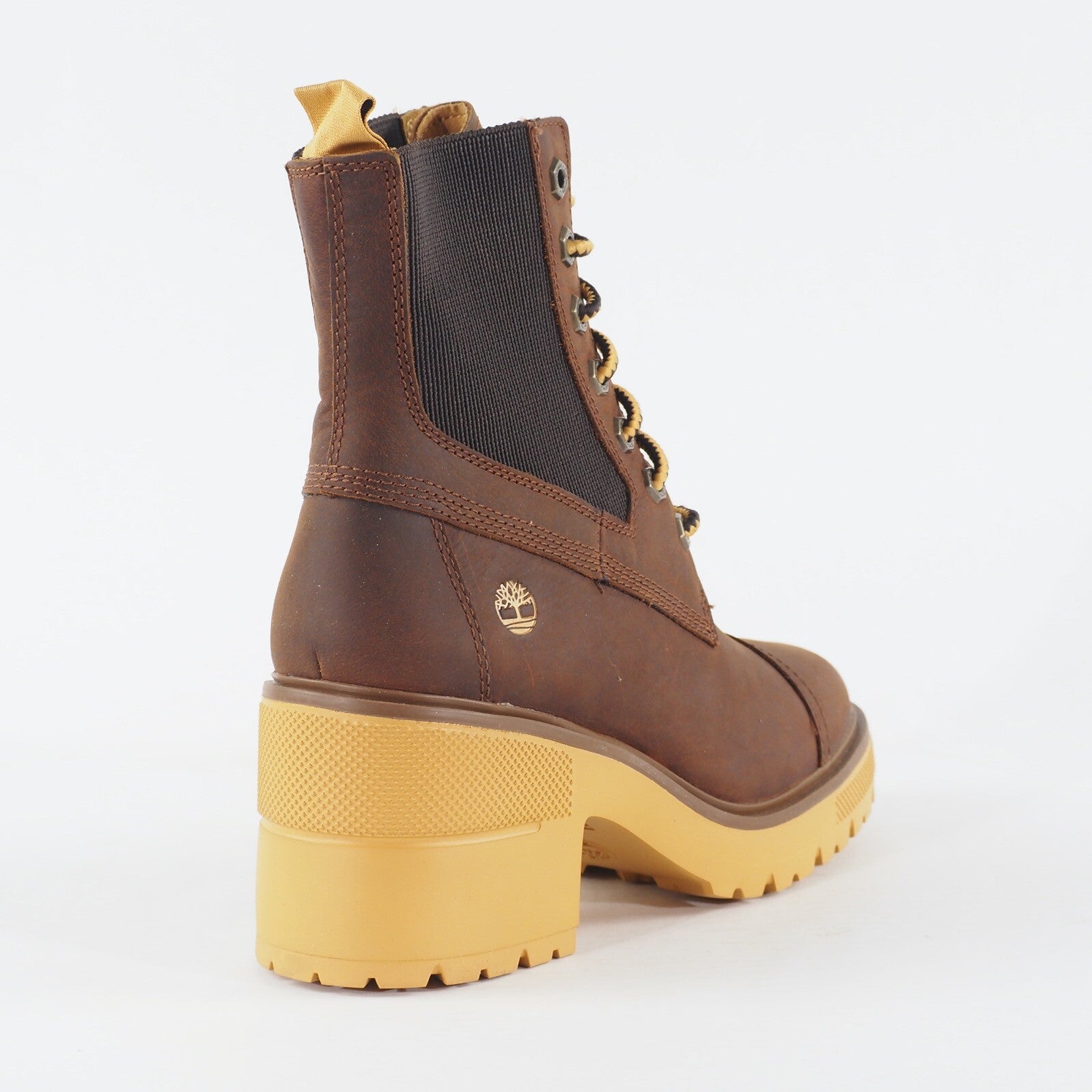 Womens Timberland Silver Blossom A21ZA Brown Leather Lace Up Casual Ladies Boots