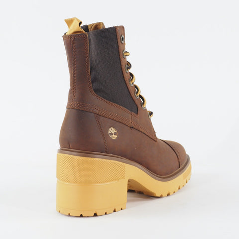 Womens Timberland Silver Blossom A21ZA Brown Leather Lace Up Casual Ladies Boots