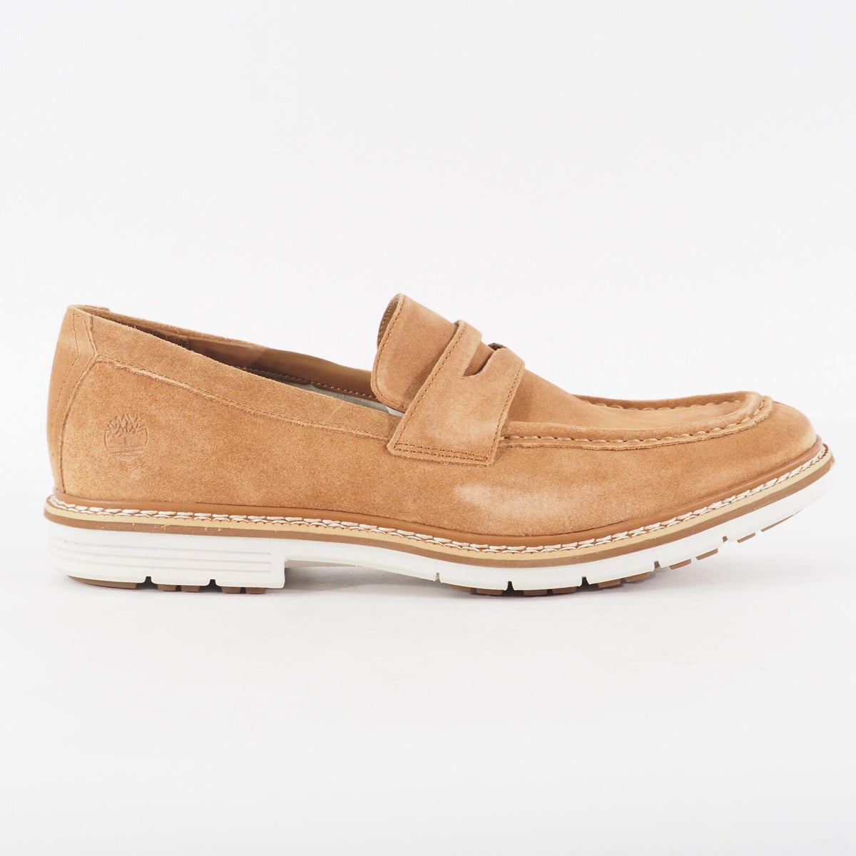 Mens Timberland Naples Trail Penny Loafer A1LGL Brown Slip On Casual Shoes