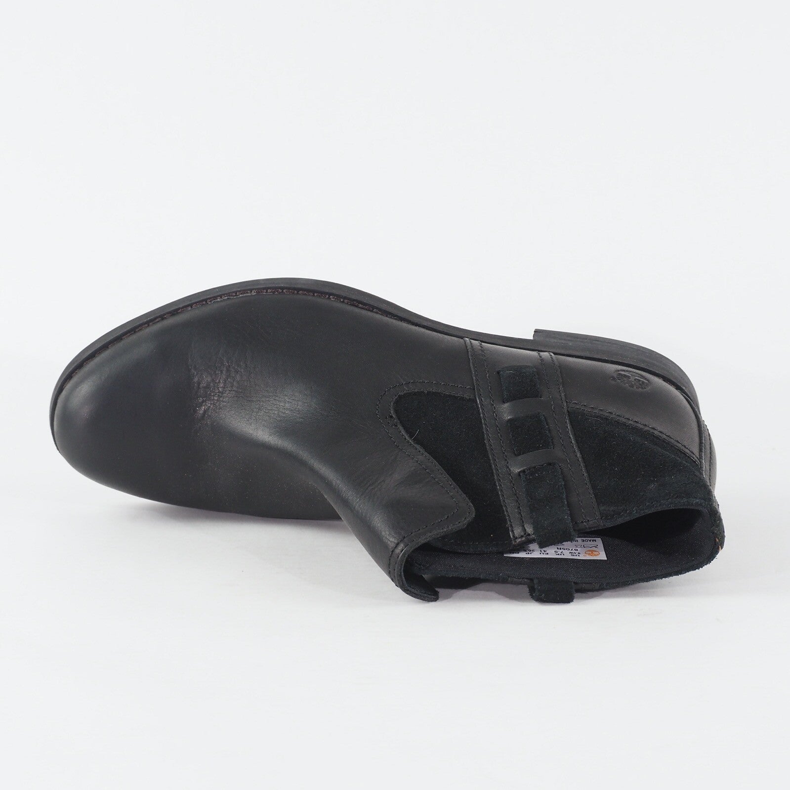 Womens Timberland Chelsea 8705R Black Leather Casual Pull On Ladies Boots