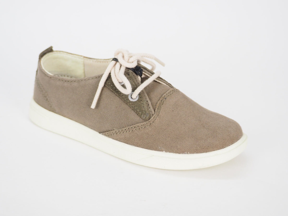 Toddlers Timberland Canvas A1JCF Taupe Casual Light Lace Up Trainers Kids Shoes