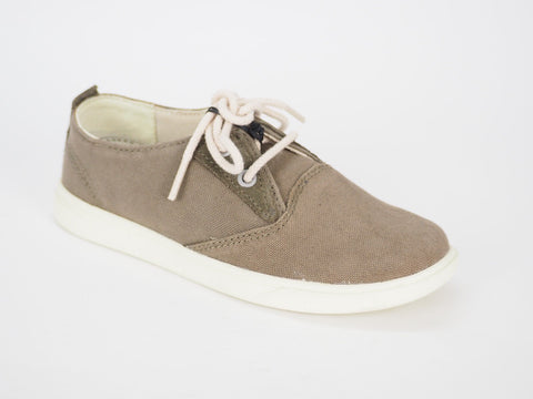 Toddlers Timberland Canvas A1JCF Taupe Casual Light Lace Up Trainers Kids Shoes