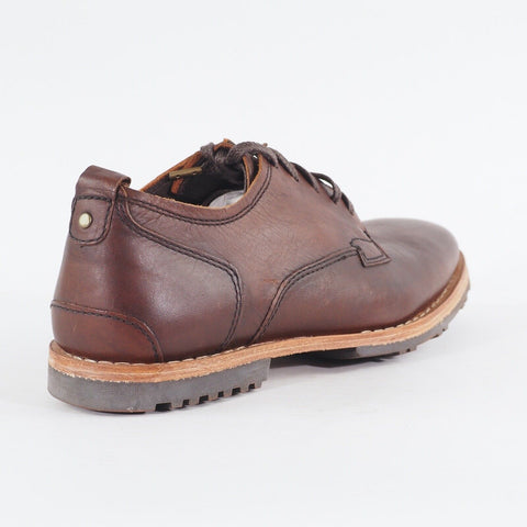 Mens Timberland Bardstown Plain Toe OXTA19V9 Brown Leather Lace Up Formal Shoes 