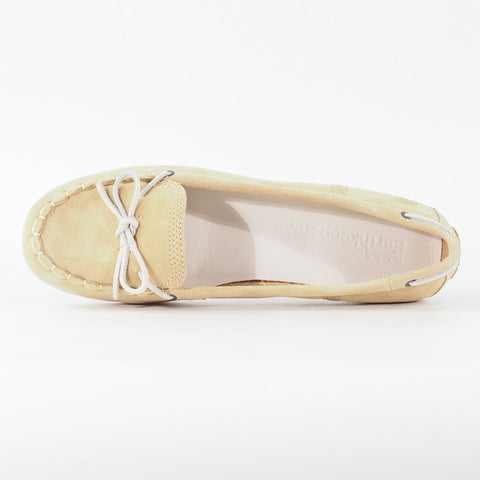 Womens Timberland Caska Moc 26698 Light Tan Leather Slip On Casual Loafer Shoes