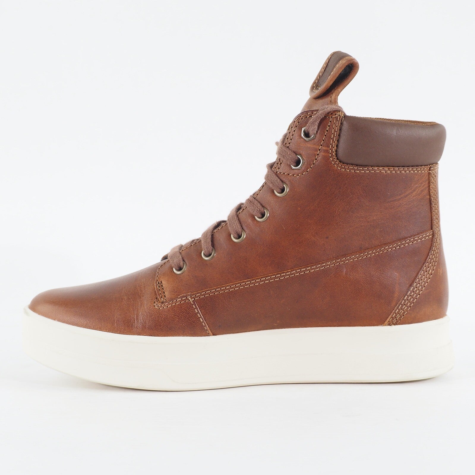 Womens Timberland Mayliss 6 Inch A19VF Brown Leather Lace Up Casual Boots