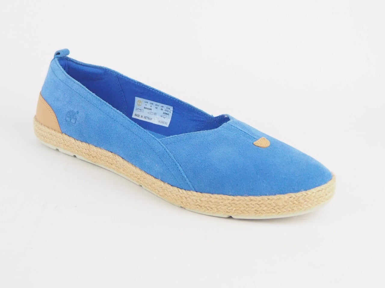 Womens Timberland Earthkeepers Casco Bay 8840R Blue Leather Slip On Canvas Shoes