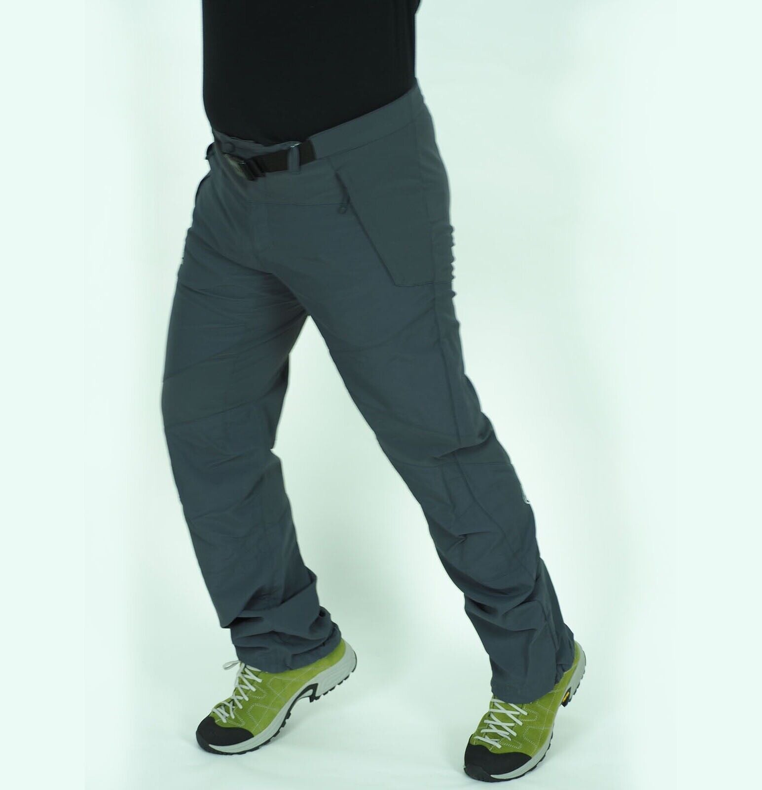 Mens Jack Wolfskin Vector 1501982 Ebony Slim Fit Warm Outdoors Hiking Trousers
