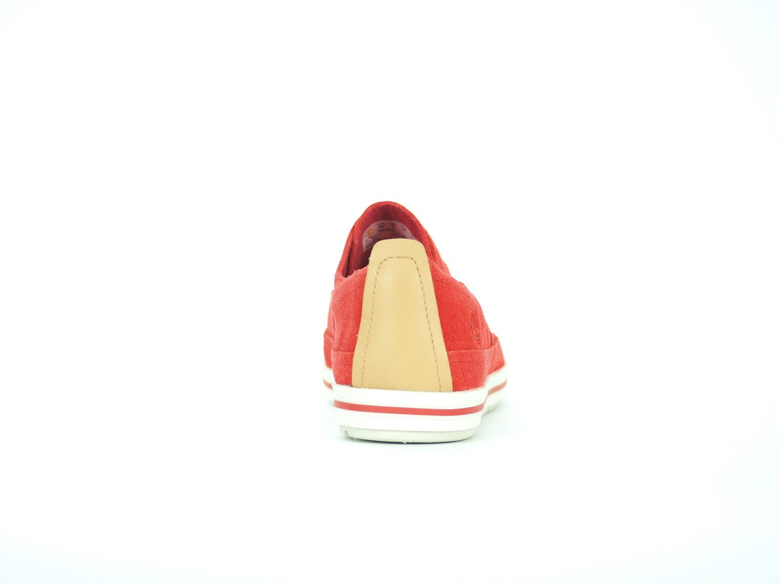 Womens Timberland EK Cascobay 8845R Red Leather Laceless Casual Slip On Shoes