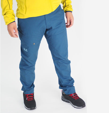 Mens Jack Wolfskin Chino 1502451 Dark Teal Warm Windproof Hiking Trousers