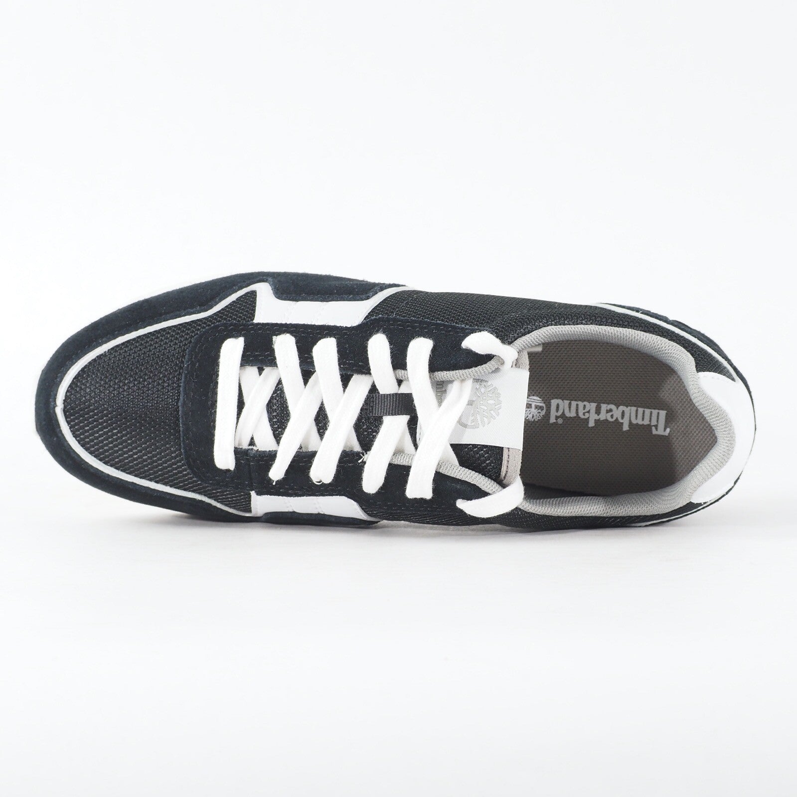 Womens Timberland Retro Runner Ox A1G6S Black Leather  Fabric Lace Casual Shoes