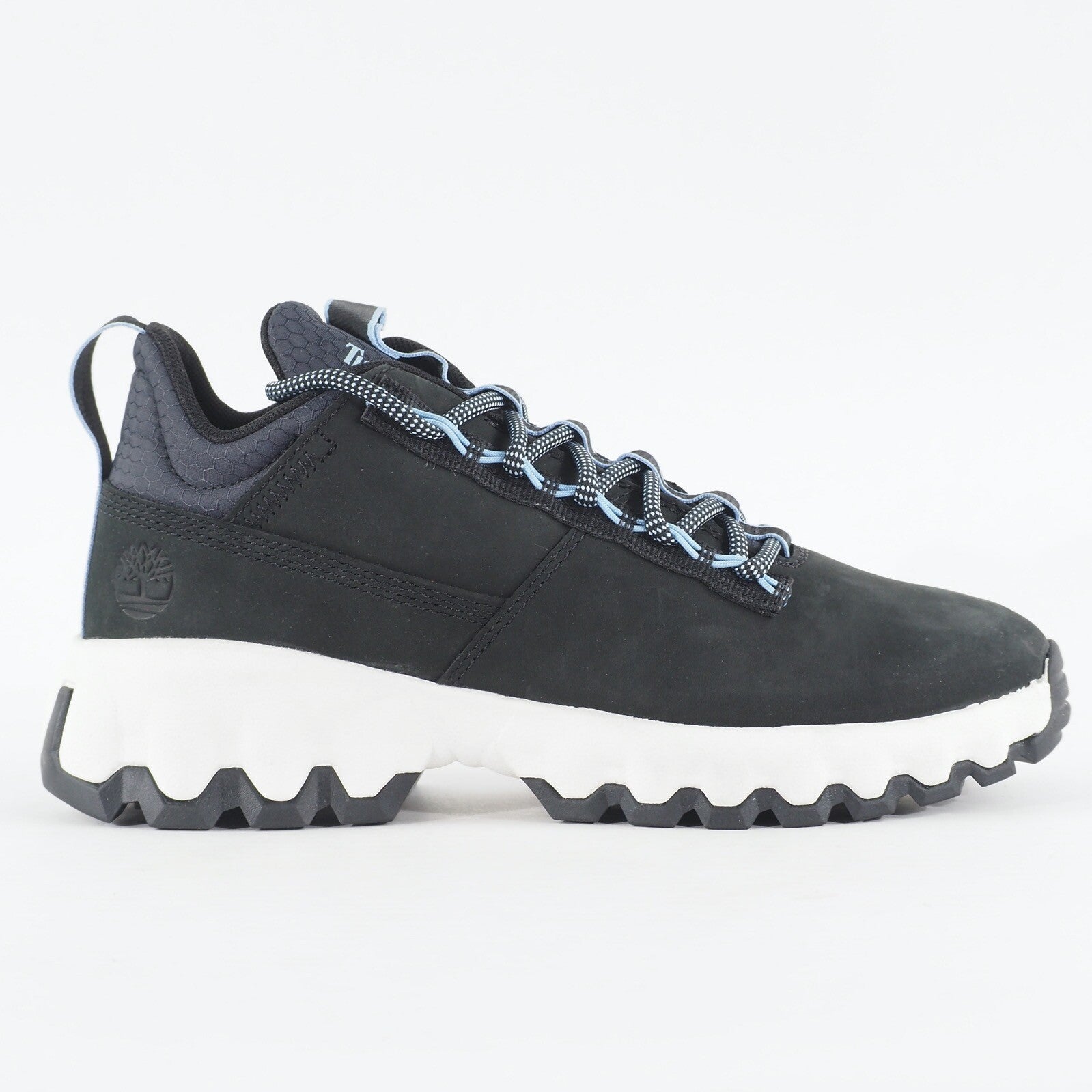 Womens Timberland TBL Edge Low A2G6C Black Nubuck Leather Lace Up Casual Shoes