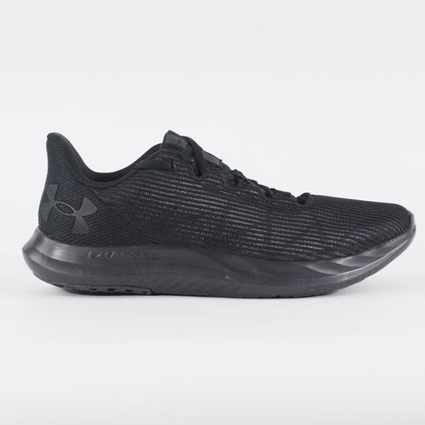Womens Under Armour Charged Speed Swift Black Mesh Running Walking Trainers