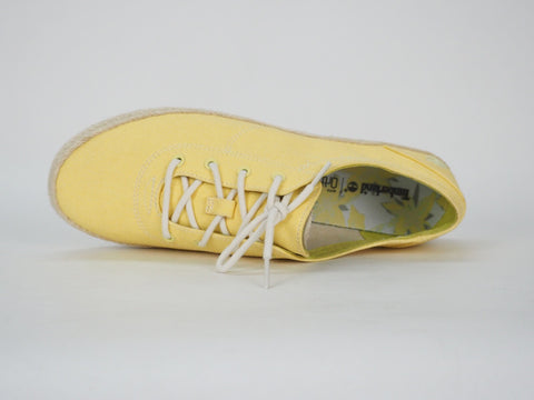 Womens Timberland Cascobay Juteox A1FXB Yellow Light Casual Lace Up Low Trainers
