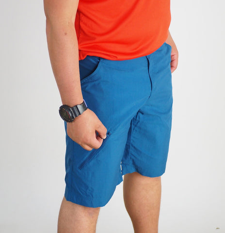 Mens Jack Wolfskin STR 5008561 Moroccan Blue Light Regular Fit Summer Shorts