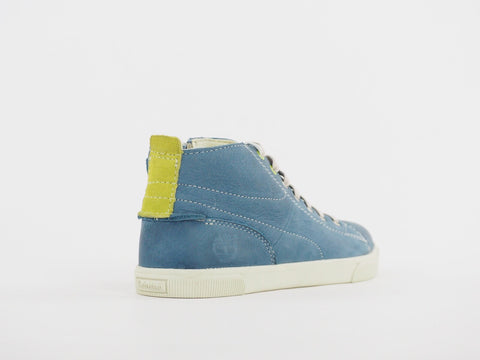 Juniors Timberland Earthkeepers 3897A Blue Leather Side Zip Boys Chukka Boots