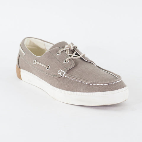 Mens Timberland Newport Low A157R Medium Grey Canvas Lace Low Top Casual Shoes