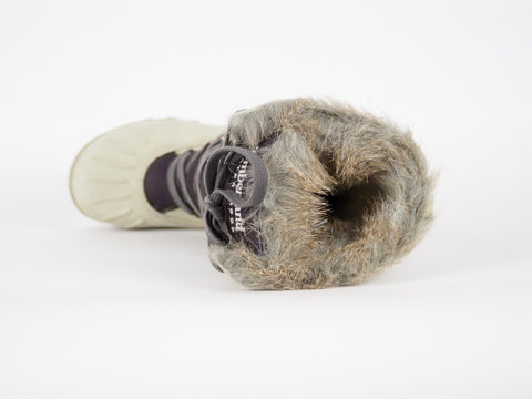 Womens Timberland Mount Holly 3468R Beige Leather Tall Lace Up Warm Snow Boots