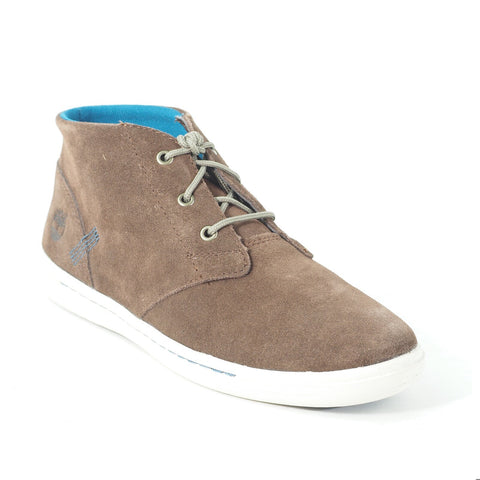 Junior Timberland Chukka A15MZ Dark Brown Leather Lace Up Casual Ankle Boots
