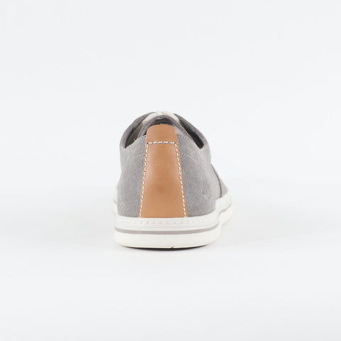 Mens Timberland Coles Point Plain A1HRW Grey Leather Laced Low Top Casual Shoes