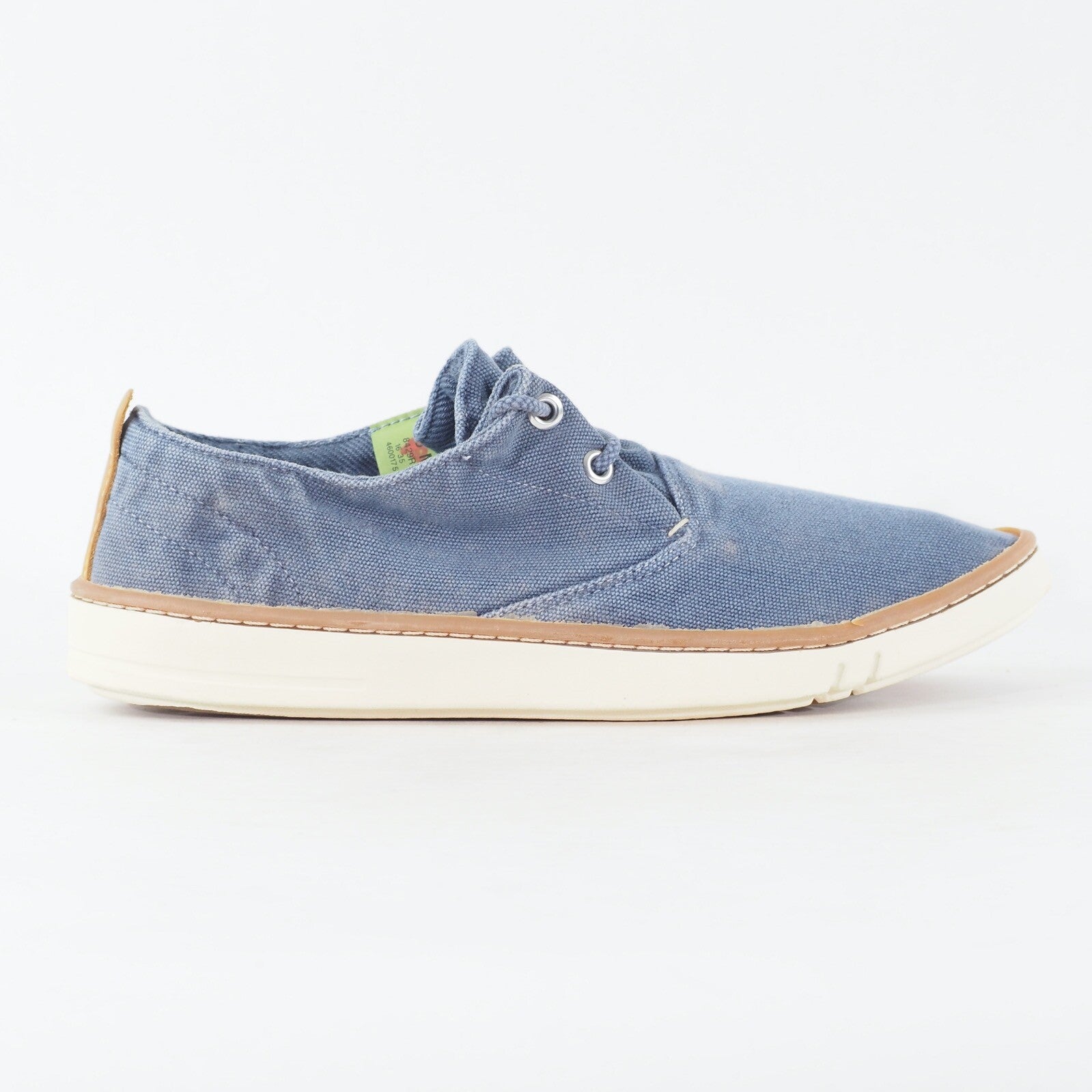 Womens Timberland Hookset Handcraft 8429R Medium Blue Canvas Lace Casual Shoes