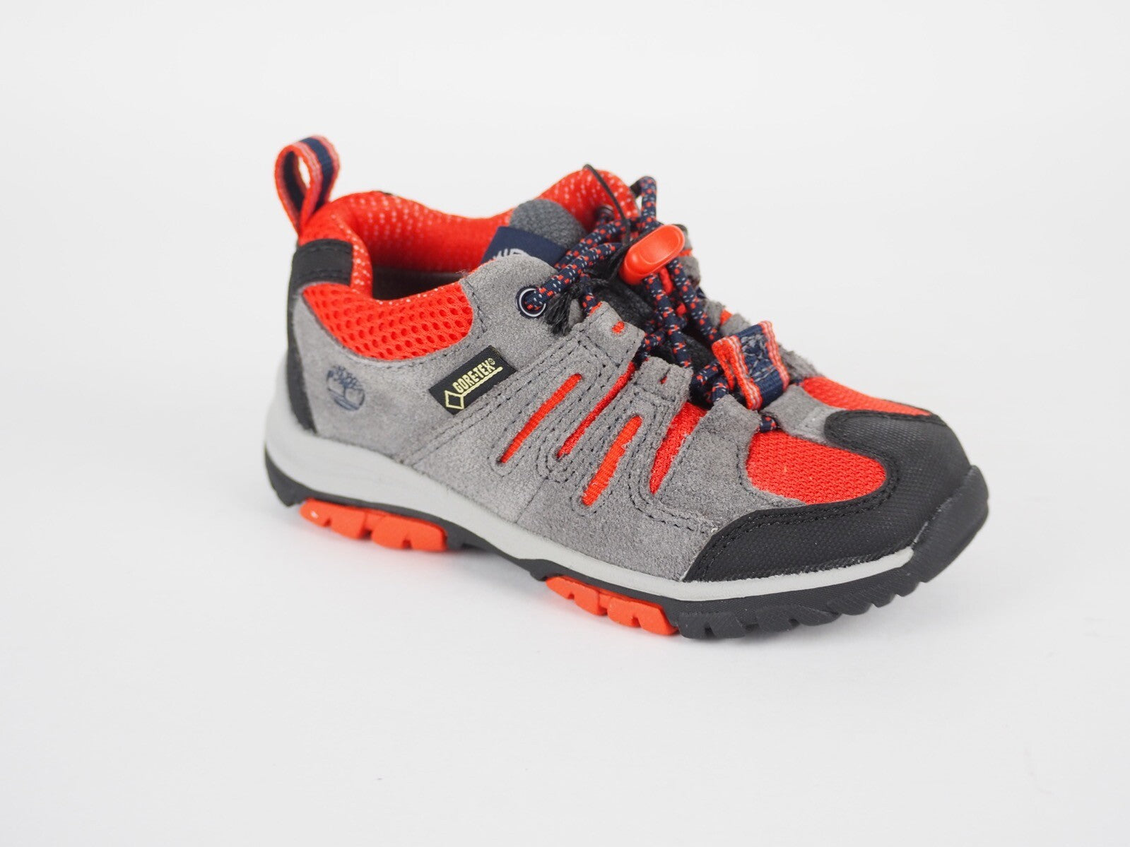 Infants Timberland Zip Trail GTX A1AP3 Grey Leather Trainers Boys Hiking Boots