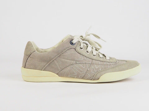 Mens Timberland Ek Split Cup Canvas Ox 5801R Grey Leather Lace Up Oxford Shoes