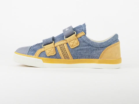 Youths Timberland Glastenbury Hook A12QD Blue Canvas Strap Boys Shoes