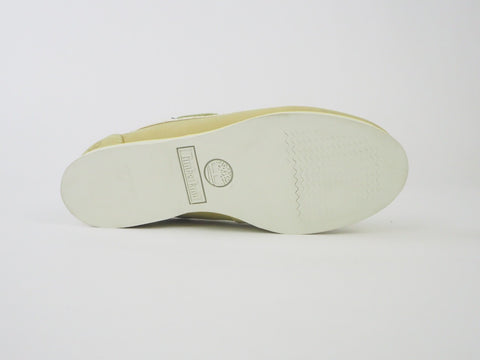 Womens Timberland Classic 2 Eye 27615 Green Leather Textile Boat Shoes