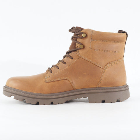 Mens Caterpillar Practitioner Mid P725844 Dark Beige Leather Walking Boots 