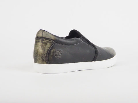 Womens Timberland Ek Glastenbury A137T Black Leather Slip On Casual Walk Shoes