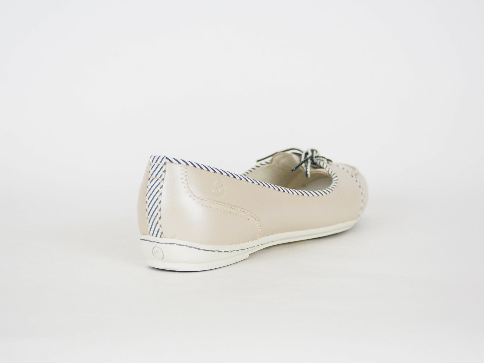 Womens Timberland Earthkeepers Belle Island 24650 Cream Pearlised Leather Shoes
