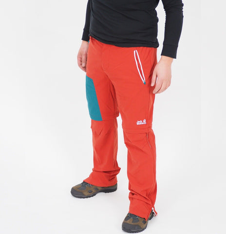 Mens Jack Wolfskin Pro Hike 1506111 Mexican Pepper Breathable Hiking Trousers