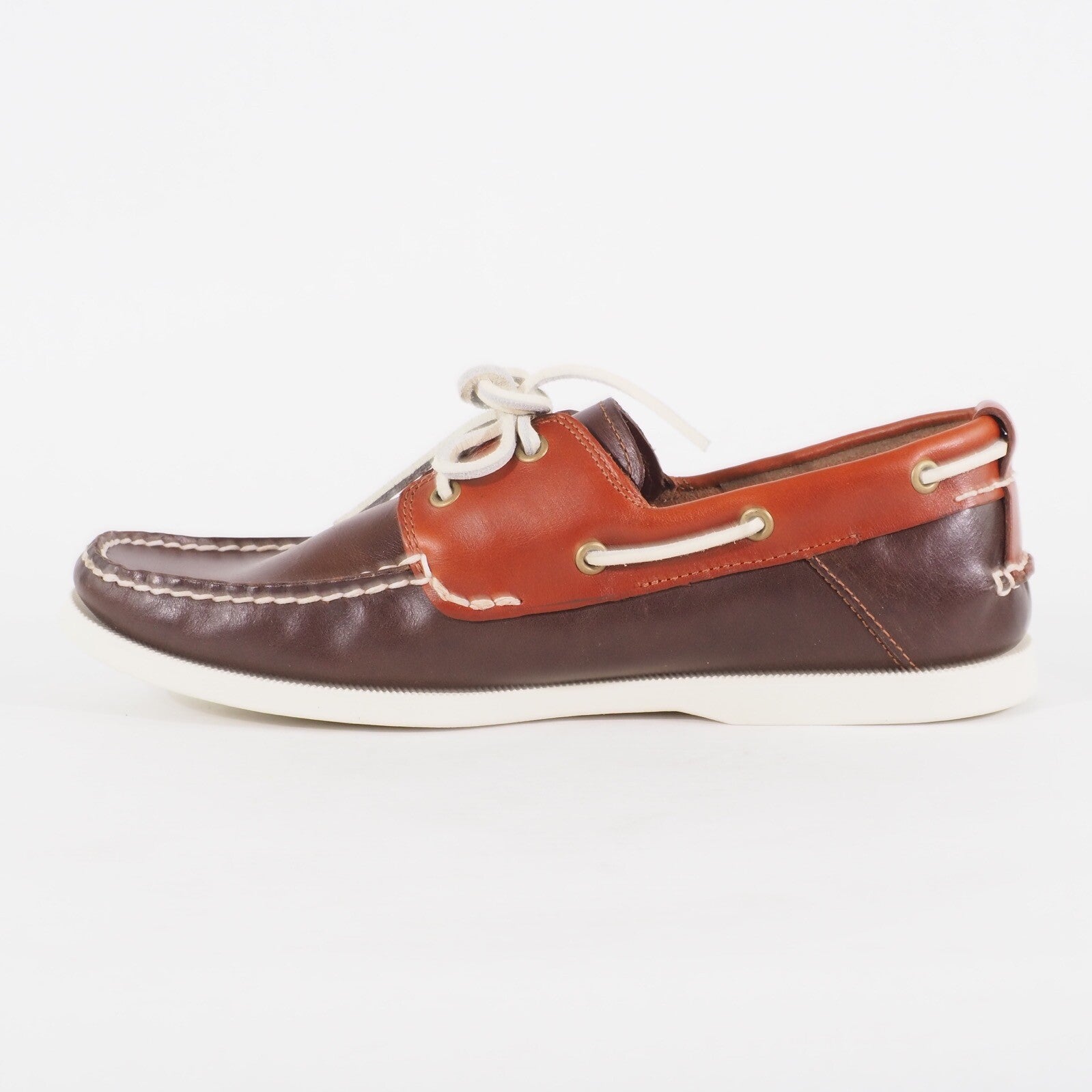 Mens Timberland Heritage CW 2 Eye A13HP Brown Leather Casual Lace Up Boat Shoes